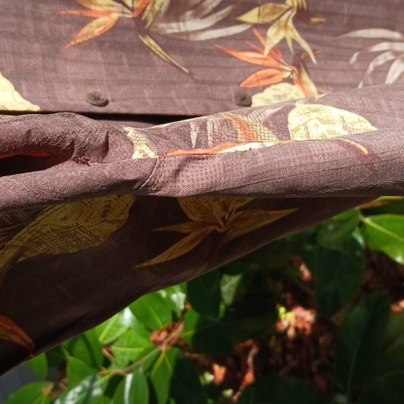 Tommy Bahama Men's Short Sleeve Silk Shirt Hawaiian Print Button Front Size L - Picture 5 of 15